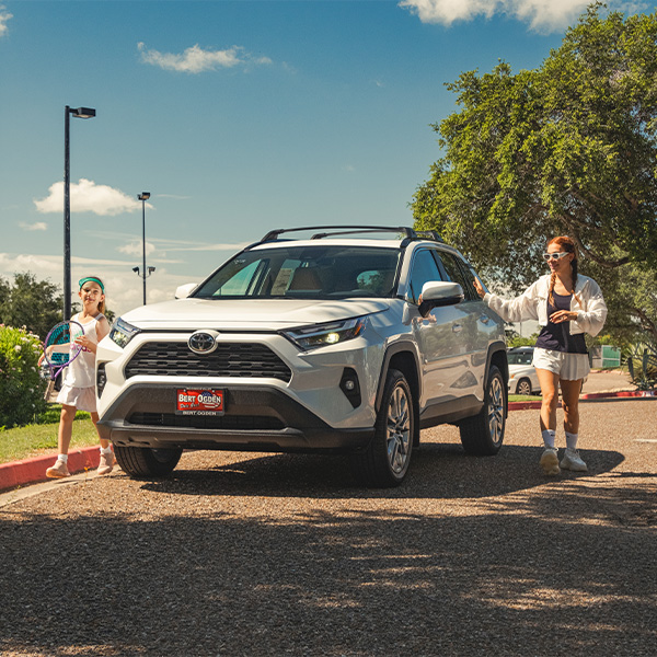 3/4 profile view of a Used Toyota SUV