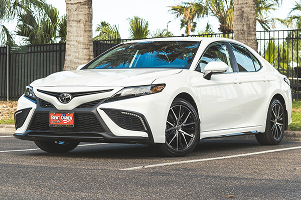 3/4 profile view of a Used Toyota Sedan