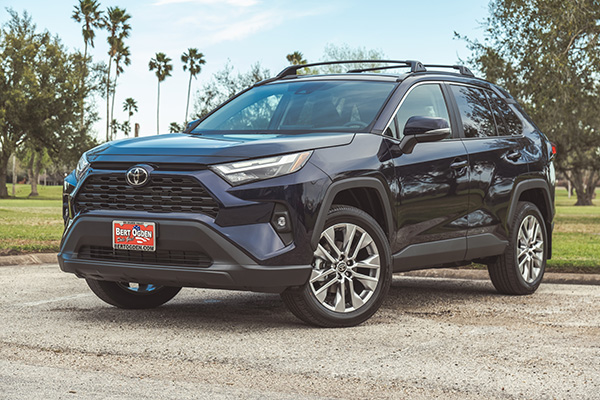 3/4 profile view of a Used Toyota SUV