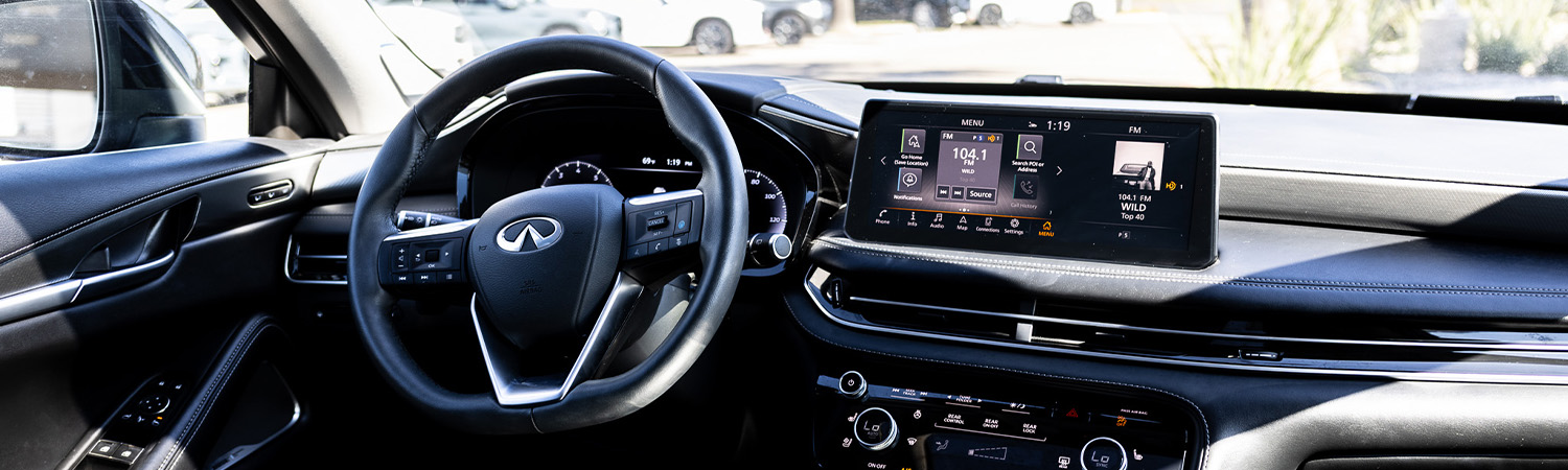 Interior view of a Bert Ogden INFINITI