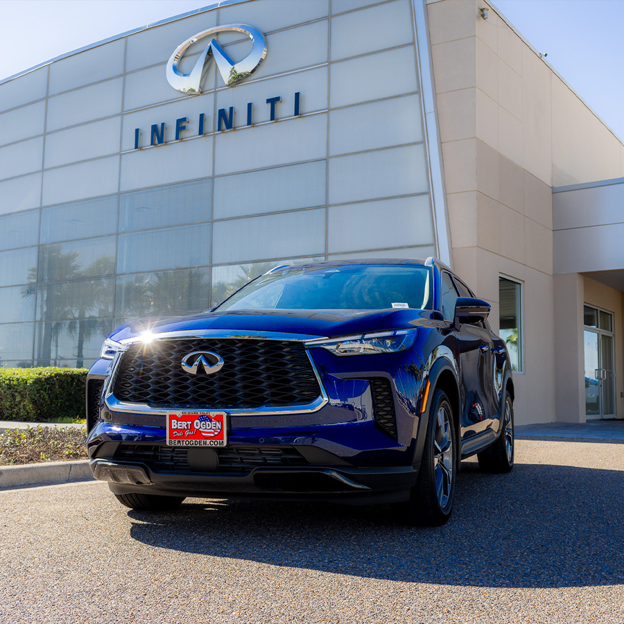 Bert Ogden INFINITI parked in front of the dealership