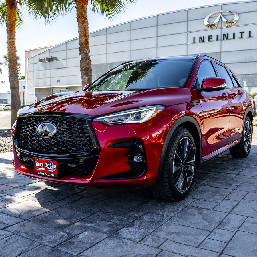 Bert Ogden INFINITI parked in front of the dealership