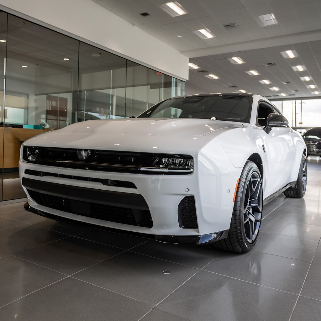 Vehicle in the Bert Ogden CDJR Showroom
