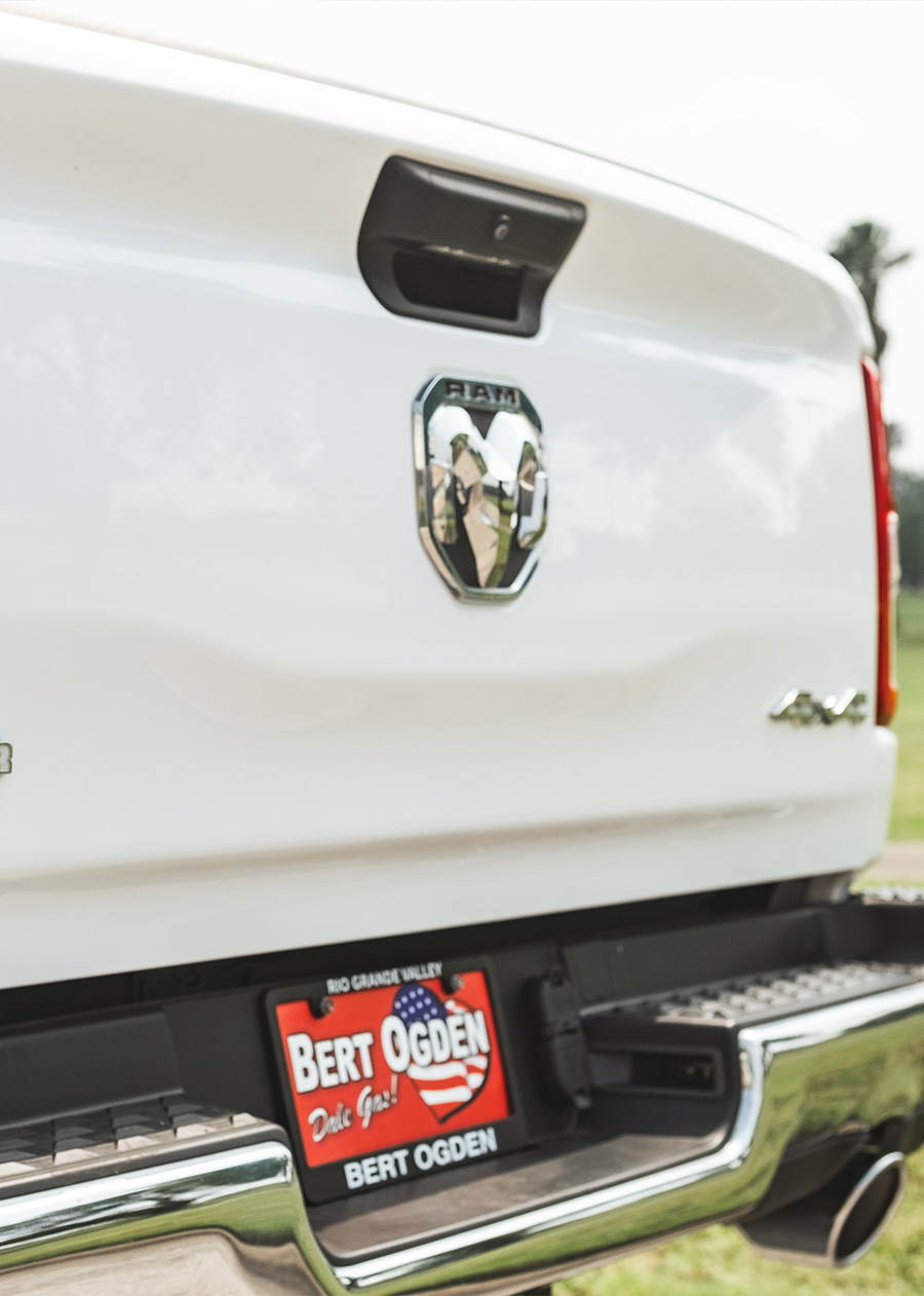 Rear of Ram 1500 truck bed.
