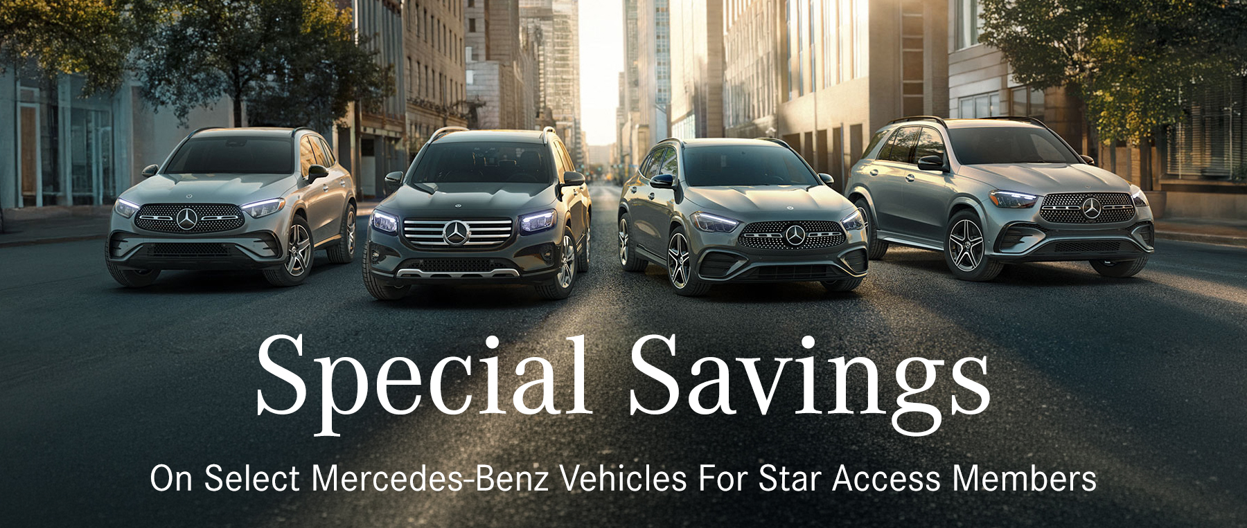 Special Savings On Select Mercedes-Benz Vehicles For Star Access Members 