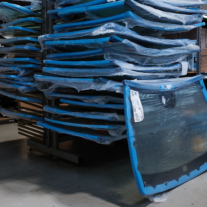 Stack of windshields