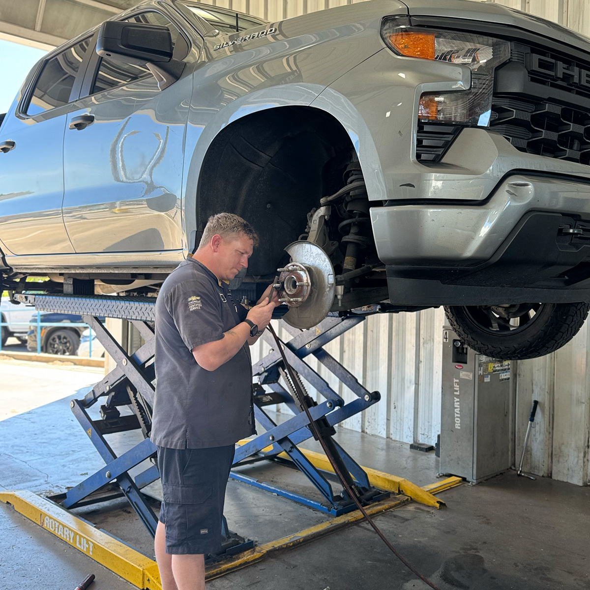 Technician working