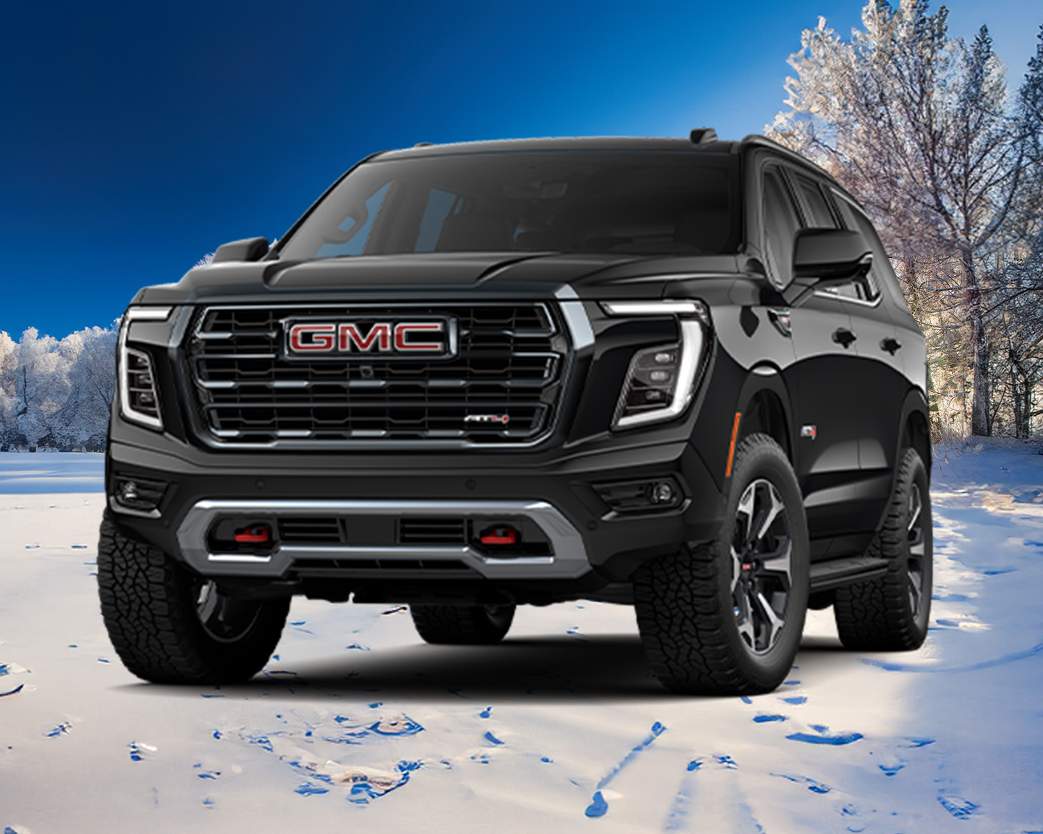 GMC Yukon on snow.