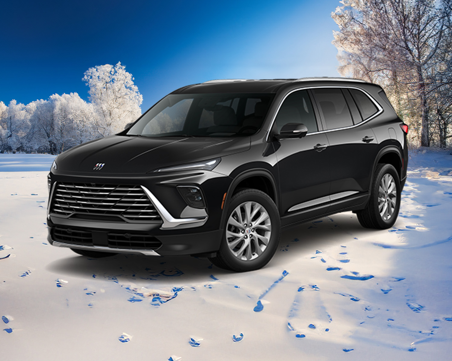 Buick Enclave on snow.