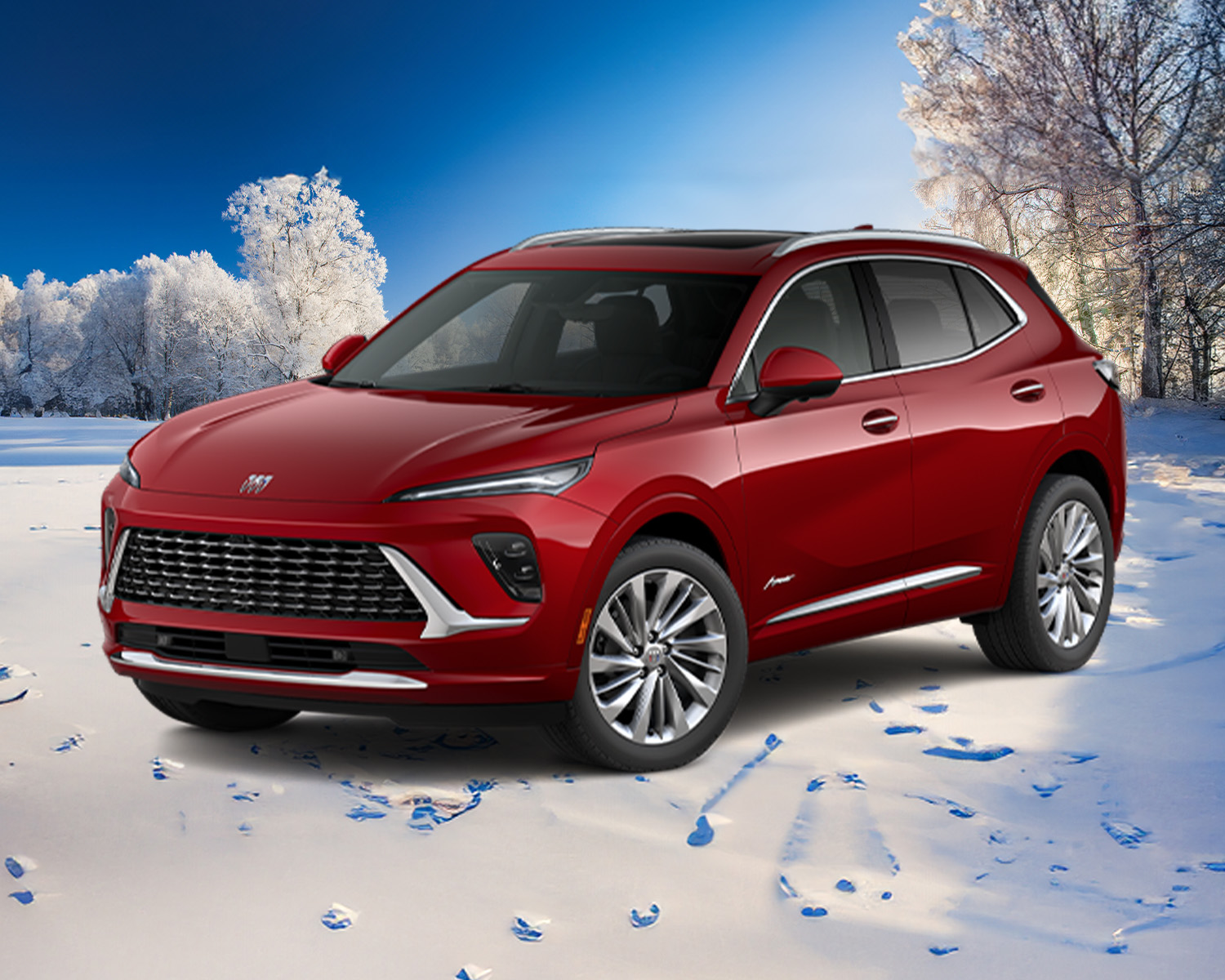 Buick Envision on snow.