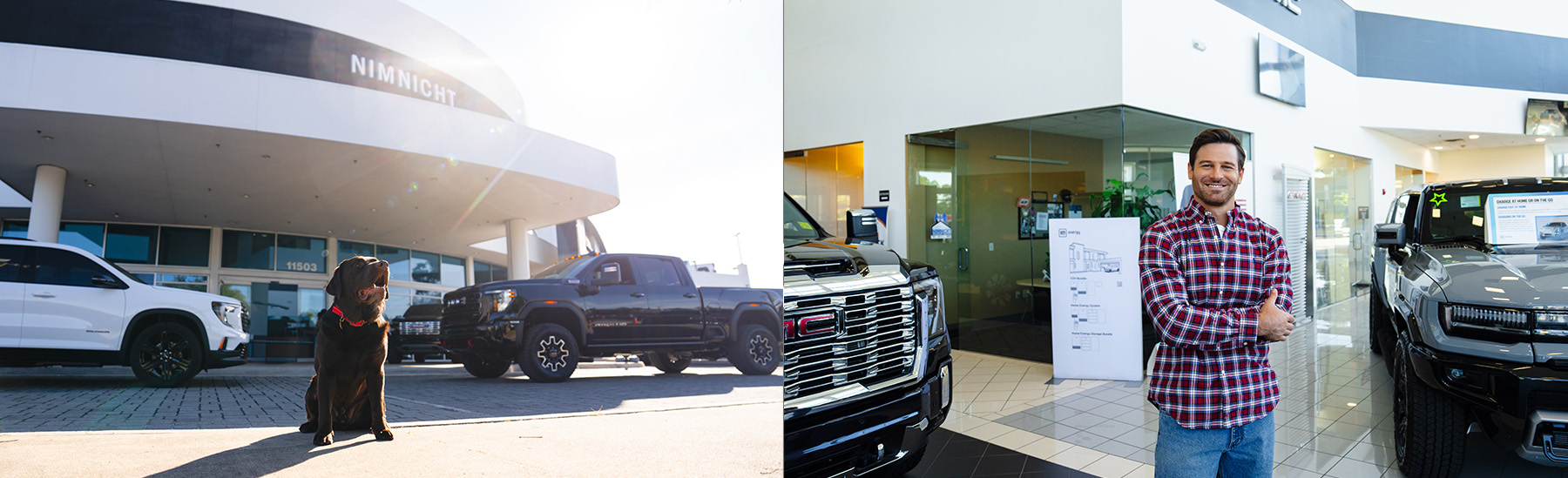 Dealership photo collage