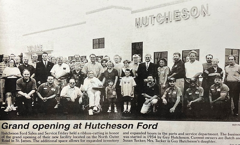 Vintage photo of Hutcheson Ford's Grand Opening