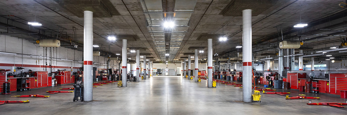 view of service bays