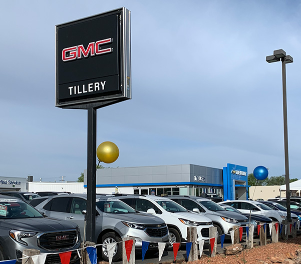Dealership sign
