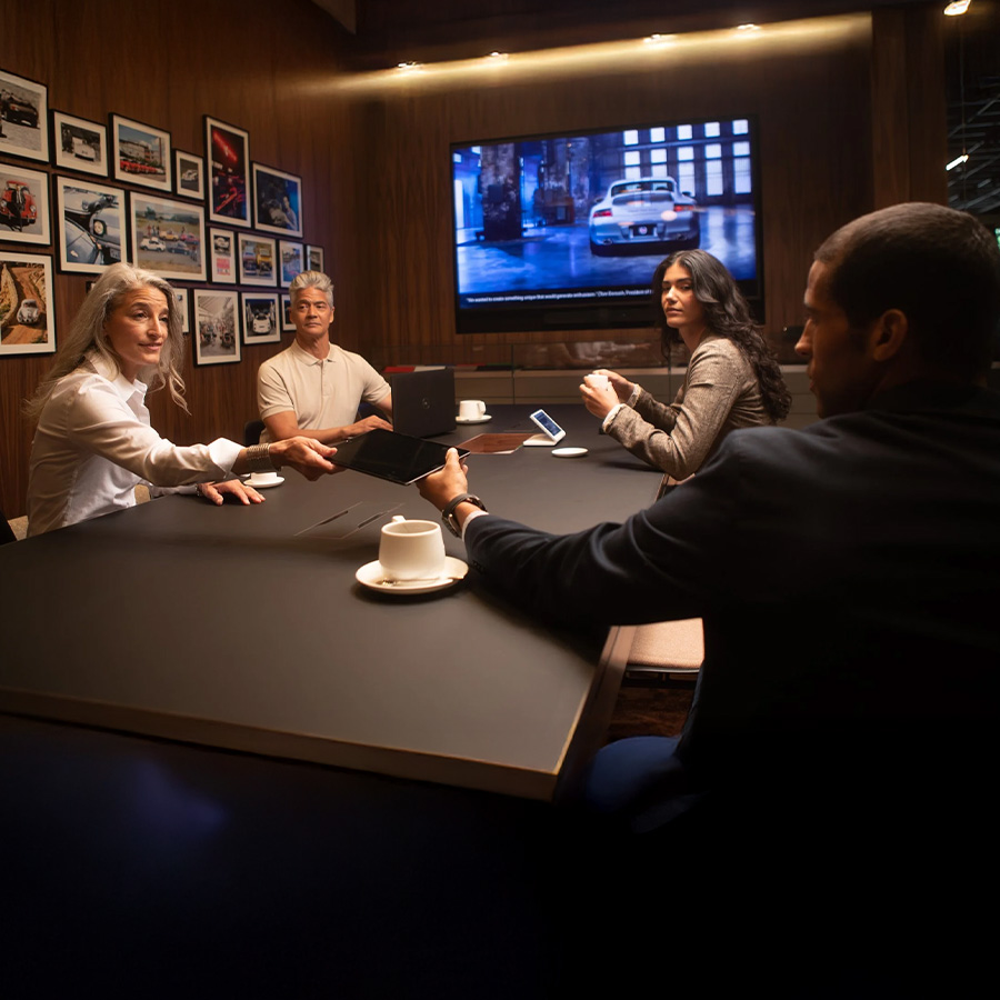 Meetings at the Porsche Studio Portland.