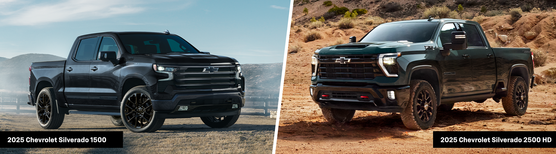 2025 Chevy Silverado 1500 vs. Silverado 2500 HD