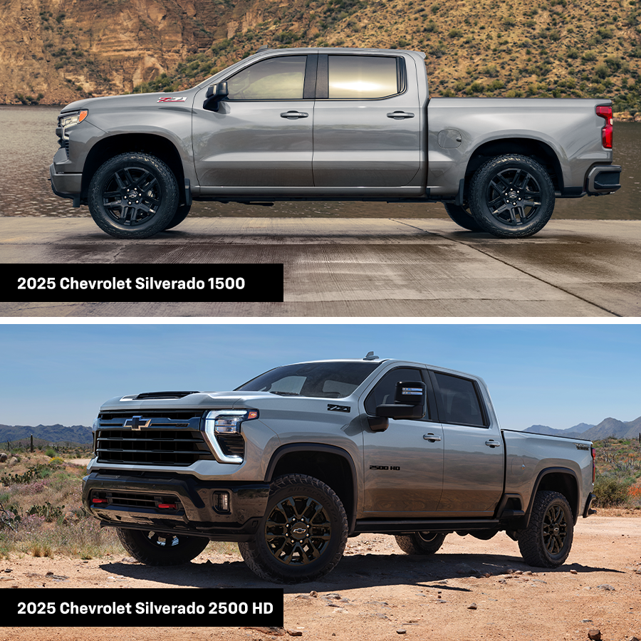 2025 Chevy Silverado 1500 vs. Silverado 2500 HD