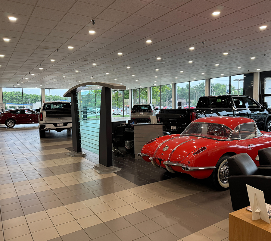 Interior of dealership